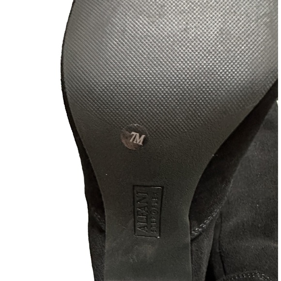 Alfani Faux Black Suede Over-the-Knee Boots Size 7 NWOT - Picture 9 of 9